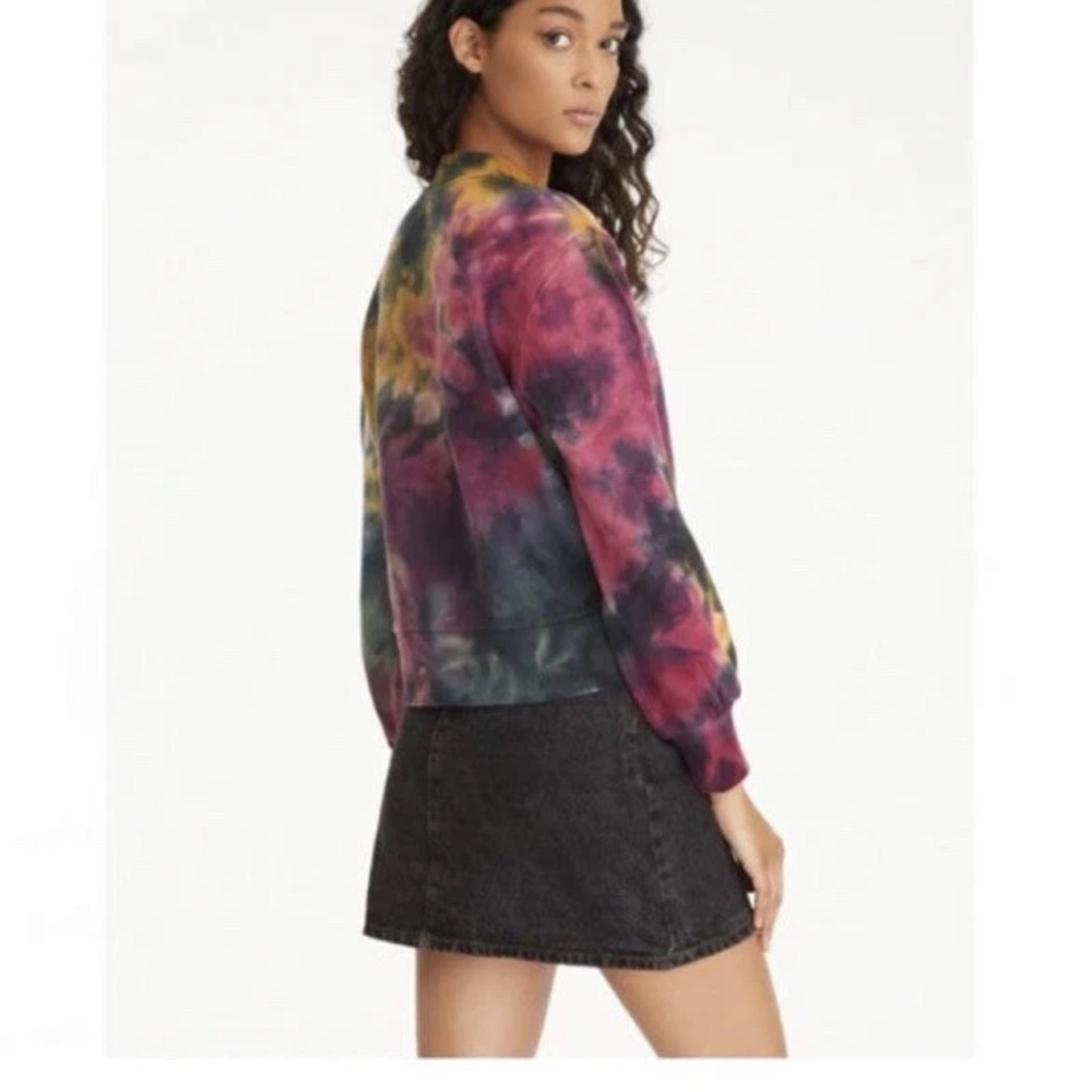 Revolve x 525 America - Tie-Dye Cutout Shoulder Sweatshirt - Picture 2 of 9